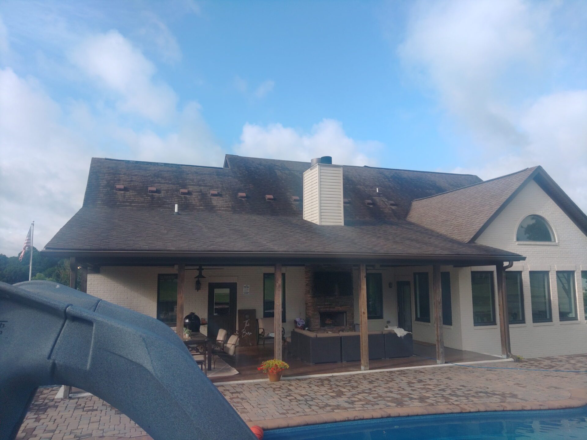 old shingles back - Romero's Roofing